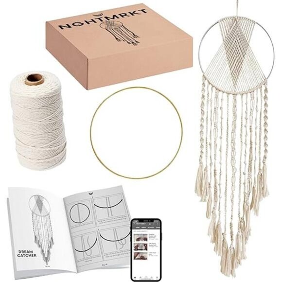 Kit DIY Dream Catcher Kit for Adults - Macrame Kits for Adults Beginners - Picture 8 of 8
